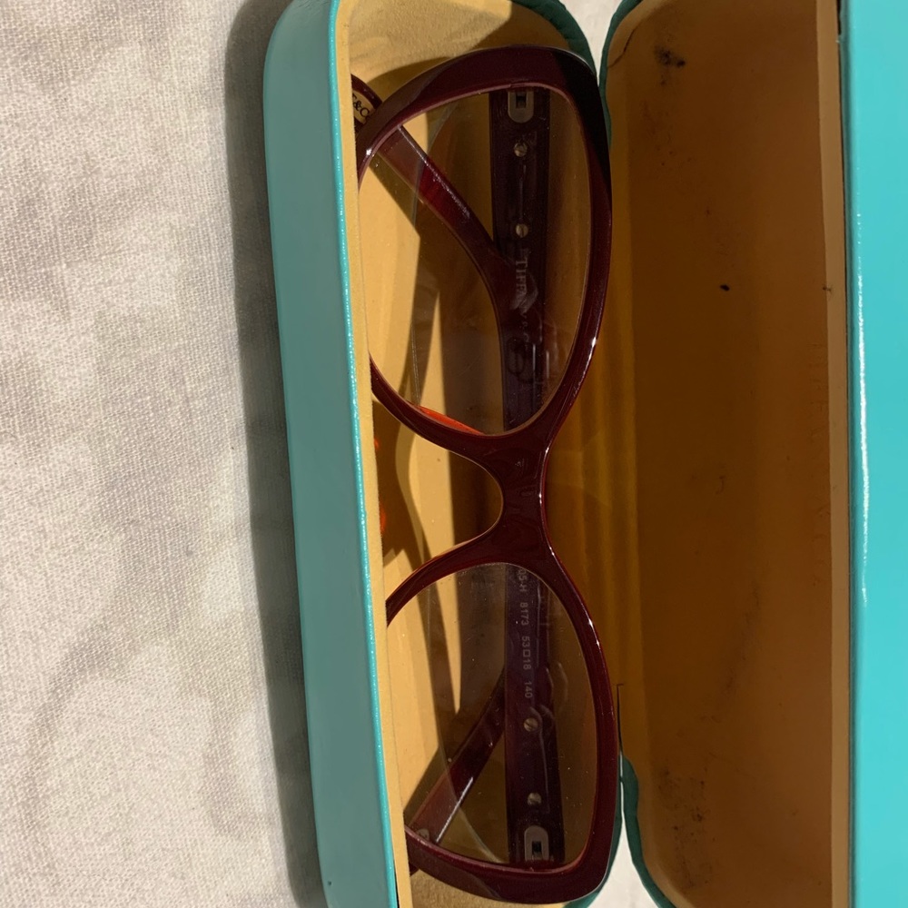 Authentic Tiffany Eyeglass Frames maroon